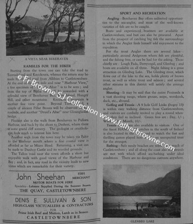 TOURIST BROCHURE FOR BEREHAVEN